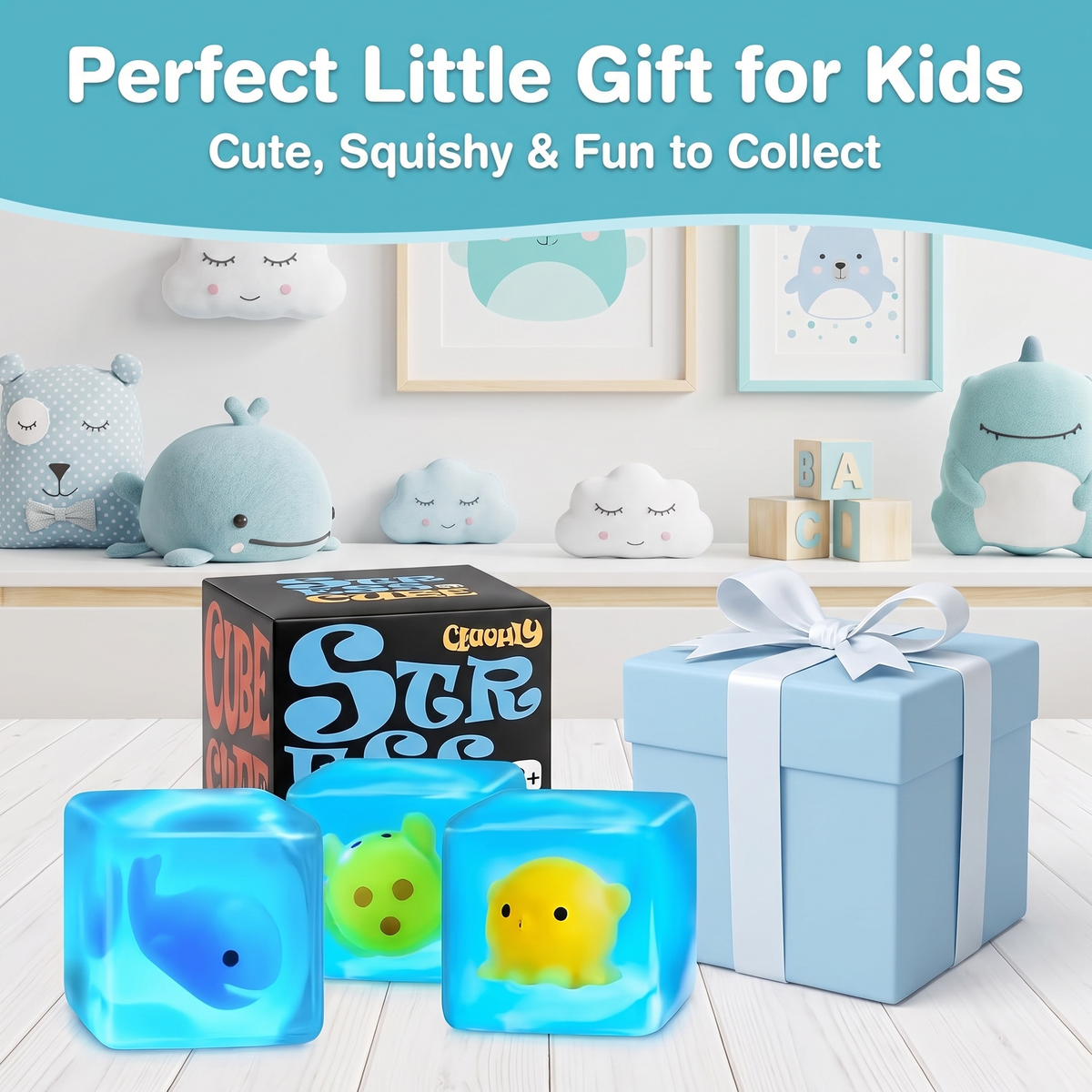 Ocean Squish Cube Sensory Toy