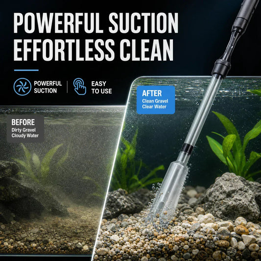 🥳 2026 HOT SALE 🥳💞 50K+ SOLD! 🛠️🛡️ 50% OFF! ✨Electric Aquarium Gravel Cleaner-F
