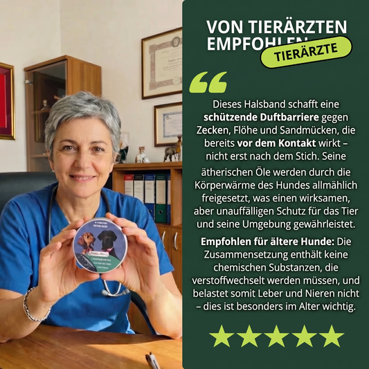 Natürliches AqualityPets Halsband für Hunde