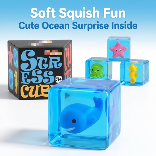 Ocean Squish Cube Sensory Toy